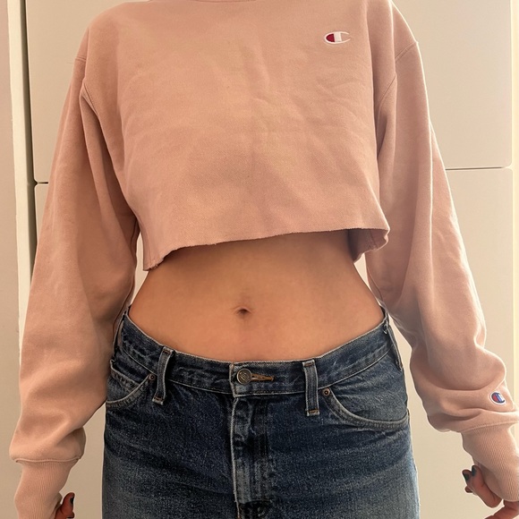 Reverse Weave Crop Cut-Off Sweatshirt - Women’s X-Small - Picture 3 of 5